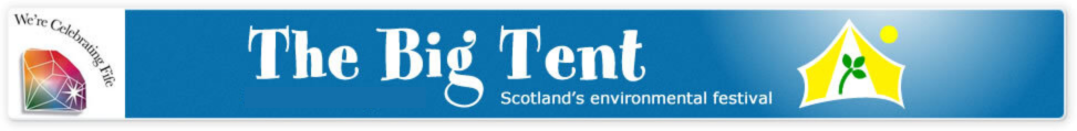 Logo of the Big Tent with stylised tent design